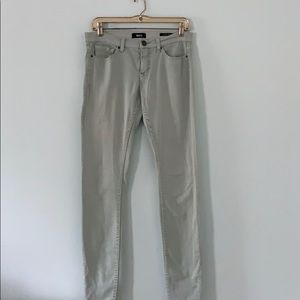 BDG Pale Blue-Gray Mid-Rise Twig Long